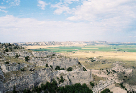 [Scottsbluff looking southwest.]